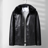 Enhanced Warmth Fleece-Lined Leather Jacket
