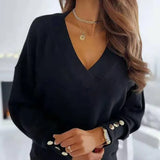 Chloe™ | Elegant V-Neck Sweater
