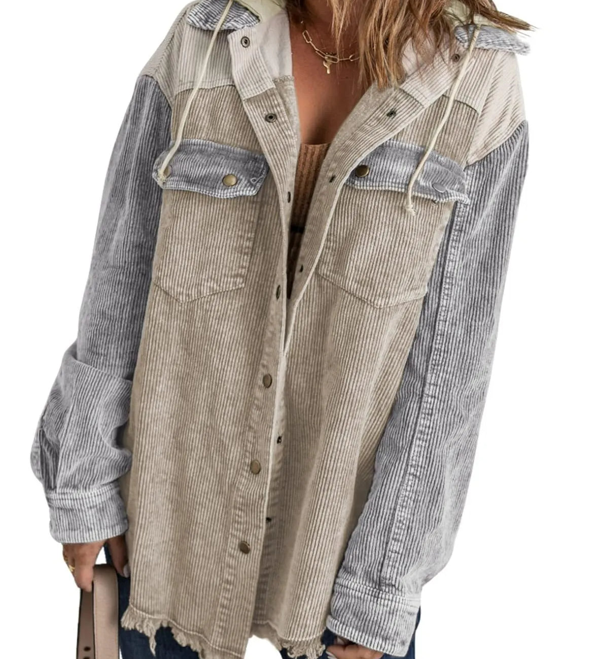 Pomi™ | Tri-Color Corduroy Jacket