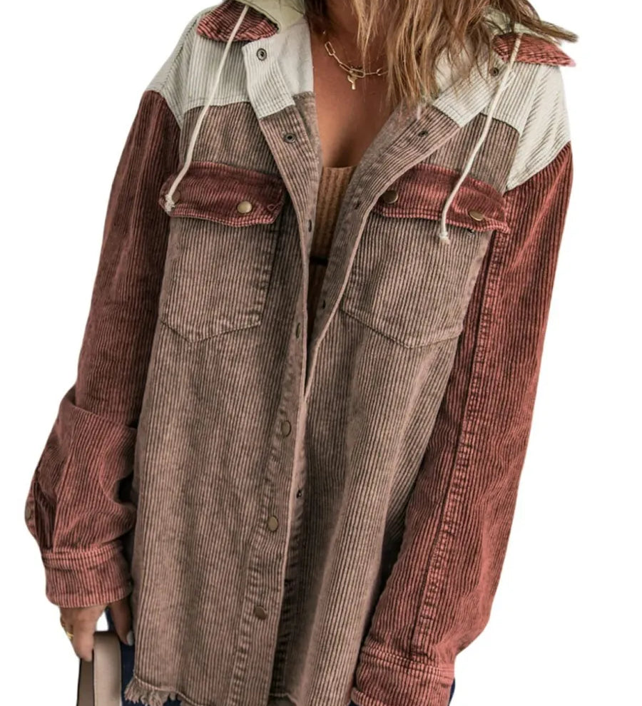Pomi™ | Tri-Color Corduroy Jacket