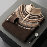 Chic Cashmere Zip-Front Sweater