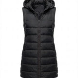 Sana™ | Hooded Longline Quilted Puffer Vest