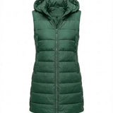 Sana™ | Hooded Longline Quilted Puffer Vest