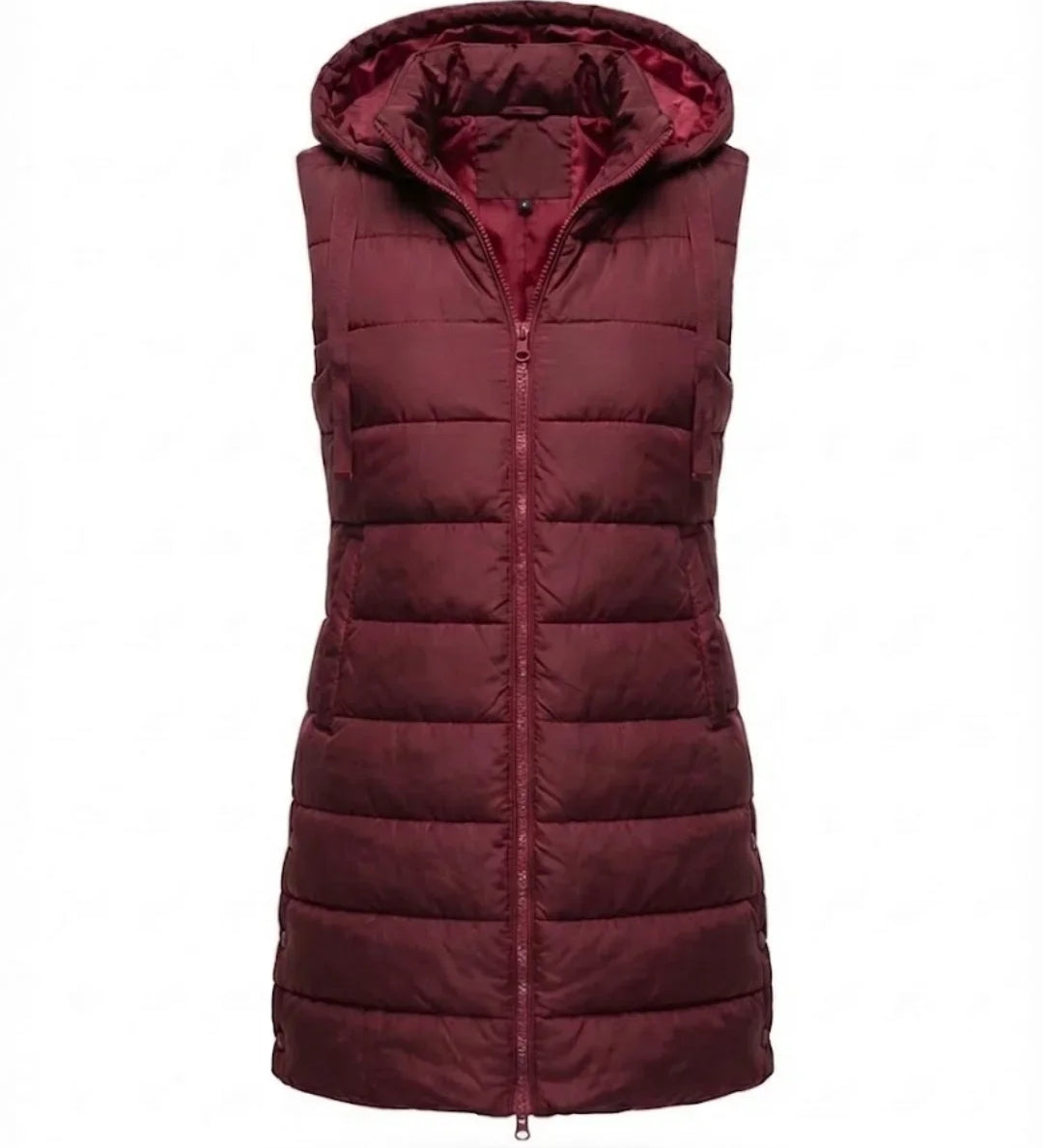 Sana™ | Hooded Longline Quilted Puffer Vest