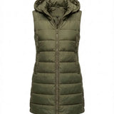 Sana™ | Hooded Longline Quilted Puffer Vest