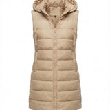 Sana™ | Hooded Longline Quilted Puffer Vest