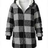 Sarah™ | Oversized Plaid Coat