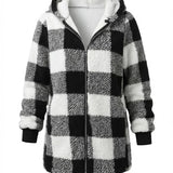 Sarah™ | Oversized Plaid Coat