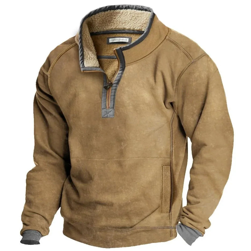 Fleece Sweater with Zipper