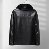 Enhanced Warmth Fleece-Lined Leather Jacket