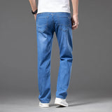 Relaxed Fit Straight Leg Denim Jeans