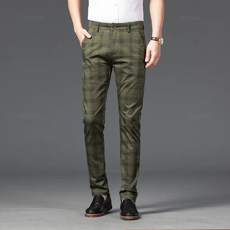 Chic Plaid Trousers