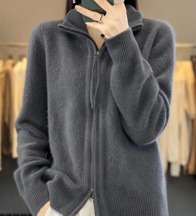 Lola™ | Elegant Zip Cardigan
