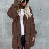 Evie™ | Plush Open-Front Teddy Cardigan