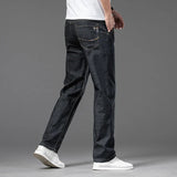 Relaxed Fit Straight Leg Denim Jeans