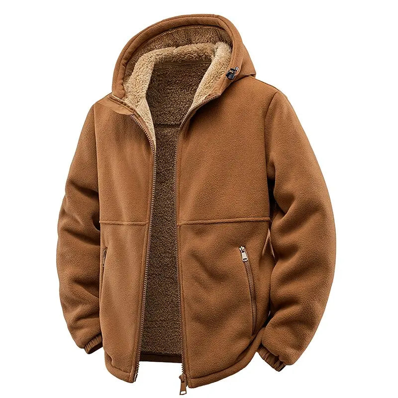 Chic Wind-Resistant Wool Overcoat
