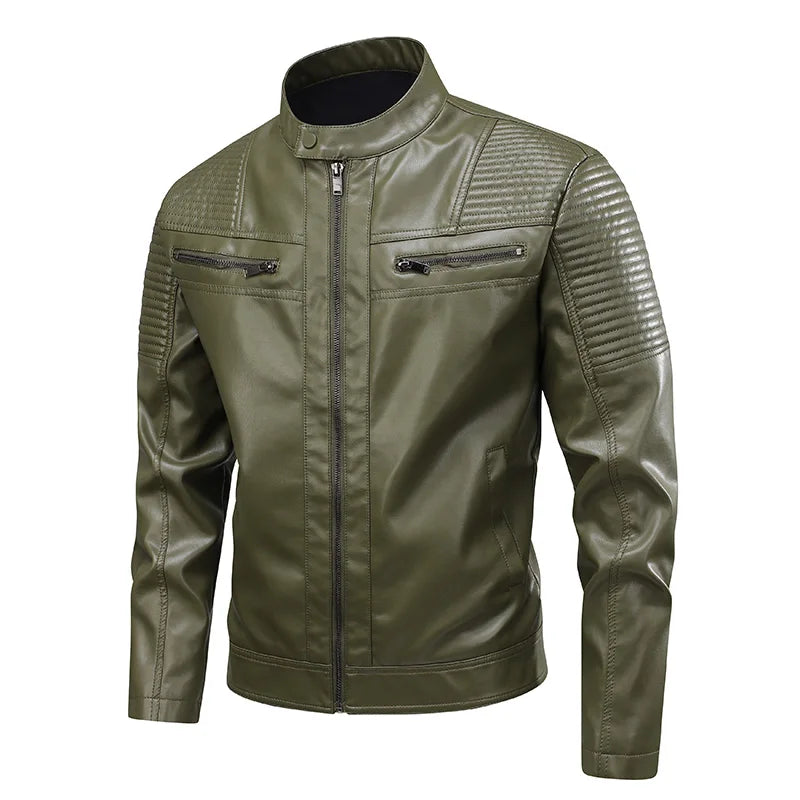 Vintage-Inspired Leather Jacket