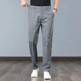 Stretchable Plaid Pants