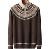 Chic Cashmere Zip-Front Sweater