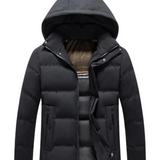 Chic Wool Hooded Overcoat