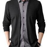 2-in-1 Shirt and Knit Jacket Combo