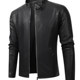 Sophisticated Men's Leather Biker Jacket