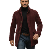 Chic Corduroy Overcoat