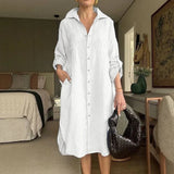 Sophisticated  Button-Down Shirt Dress
