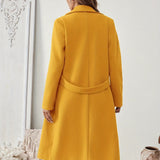 Mery™ | Notched-Lapel Button-Tab Tailored Coat
