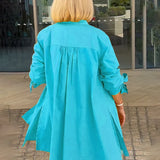 Tina™ | Flared Cotton Shirt Jacket