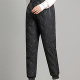 Danica™ | Quilted Elastic-Waist Winter Jogger Pants