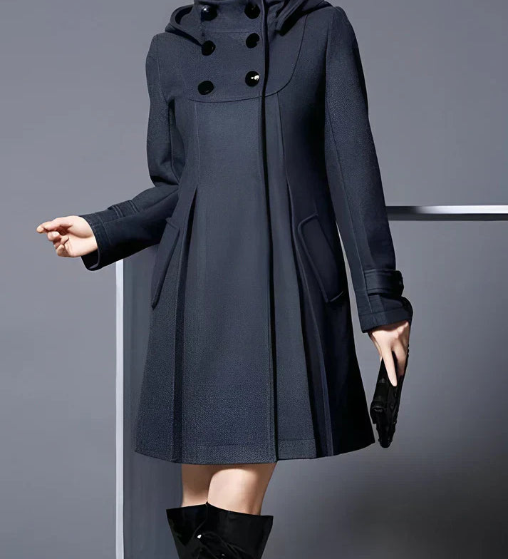 Monty™ | Elegant Warm A-Line High-Neck Winter Coat