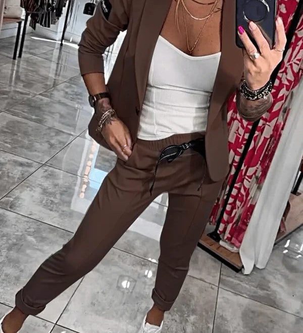 Tracy™ | Blazer Set and Fluid Pants