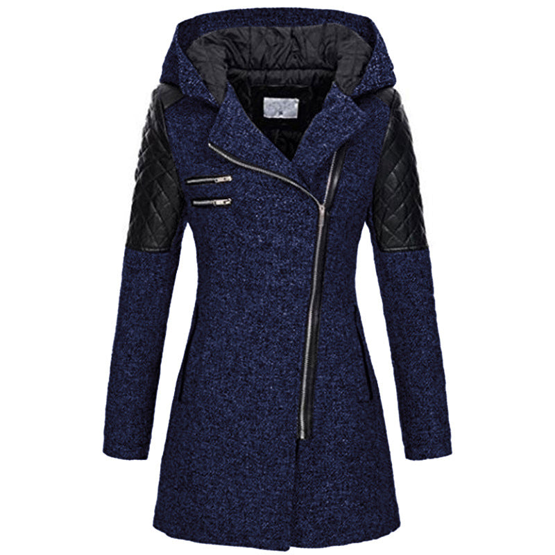 Rosemary™ | Asymmetrical Zipper Coat