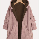 Amona™ | Hooded Plush Coat