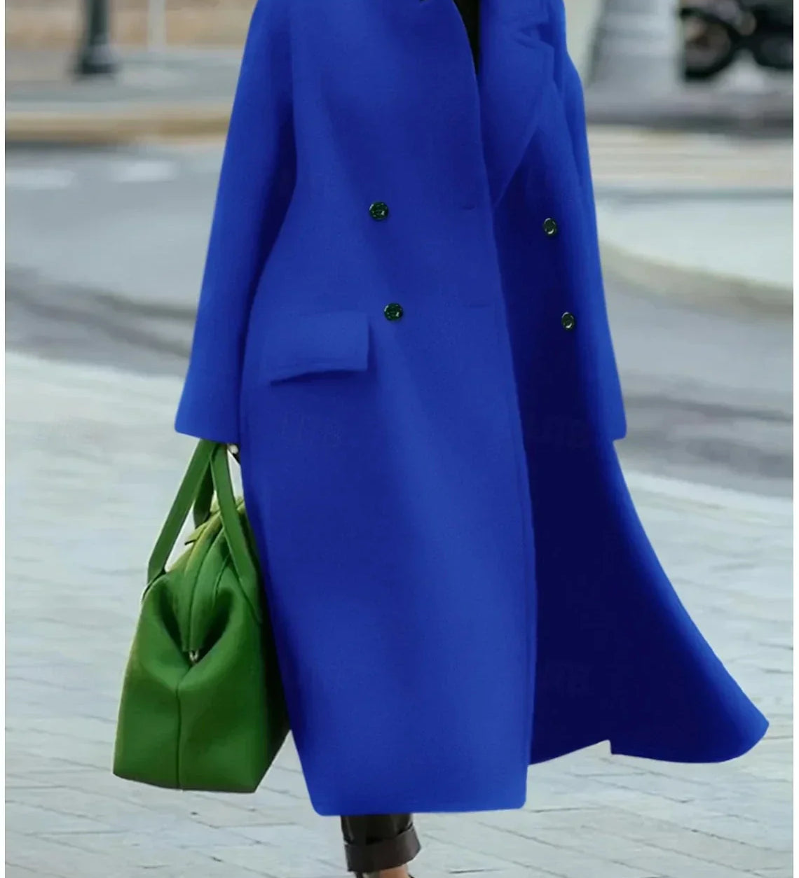 Dami™ | Long Wool Coat + Free Cashmere Scarf