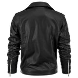Contemporary Leather Biker Jacket