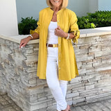 Tina™ | Flared Cotton Shirt Jacket
