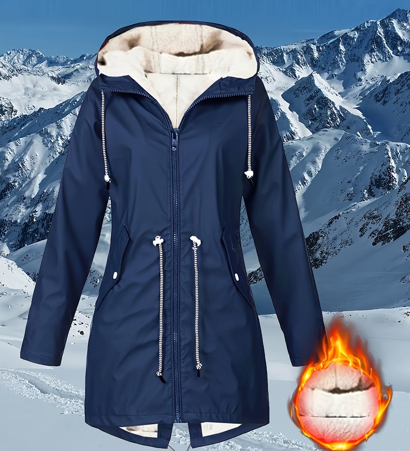 Teresa™ | Warm Fleece-Lined Waterproof Hooded Parka Coat