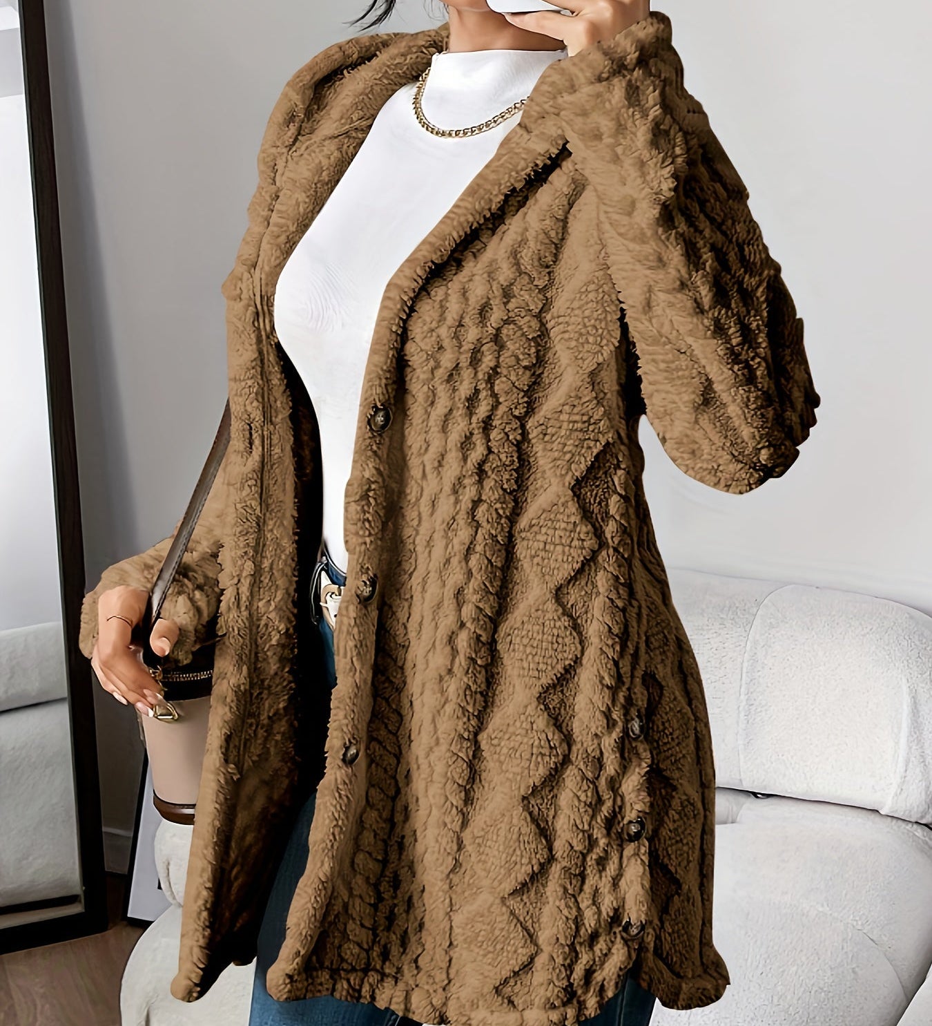 Mel™ | Cozy Hooded Cardigan