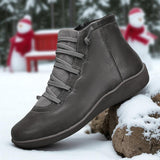 Anatolia™ | Leather-and-suede lace-up high-top ankle boots