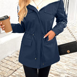 Vera™ | Sherpa-Lined Drawstring-Waist Parka Coat
