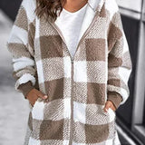 Sarah™ | Oversized Plaid Coat