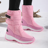Cassandra™ | Quilted hook-and-loop mid-calf snow boots