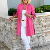 Tina™ | Flared Cotton Shirt Jacket