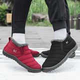 Apollonia™ | Quilted plush-lined slip-on ankle snow boots