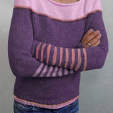 Leila™ | Casual Striped and Color Block Sweater