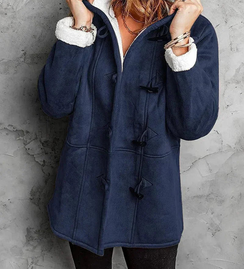 Salma™ | Cozy Fleece-Lined Toggle-Front Duffle Coat