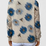 Tristana™ | Elegant Floral Cotton Sweater