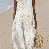 Boho Geometric Print Sleeveless Dress